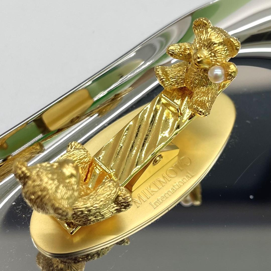 ★MIKIMOTO ミキモト アクセサリートレイ ゴールドベア シーソー