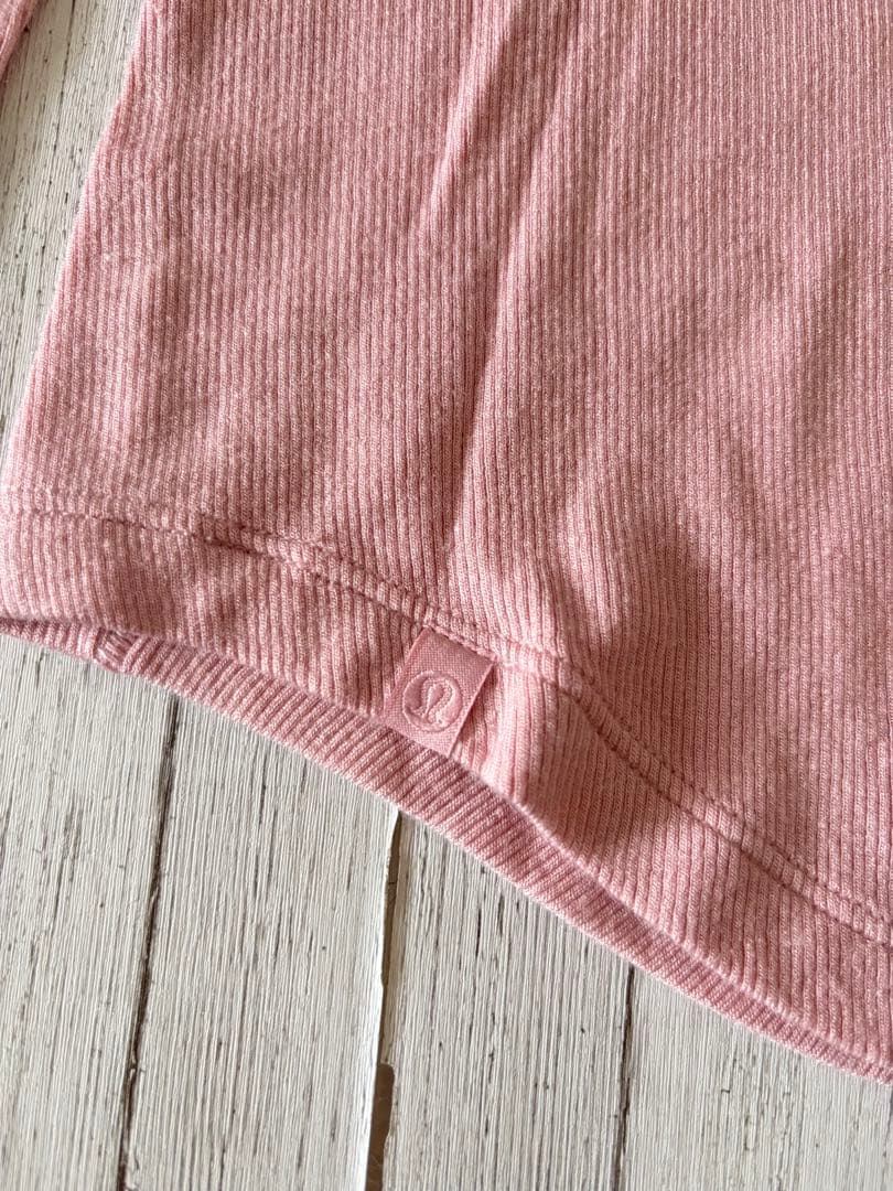 ルルレモン　Hold Tight ボートネック長袖シャツ　ピンク　0
