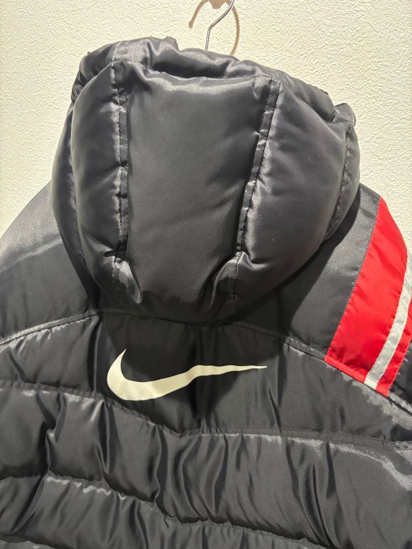 NIKE フード付き ロング丈 ダウンベンチコート　メンズLサイズ