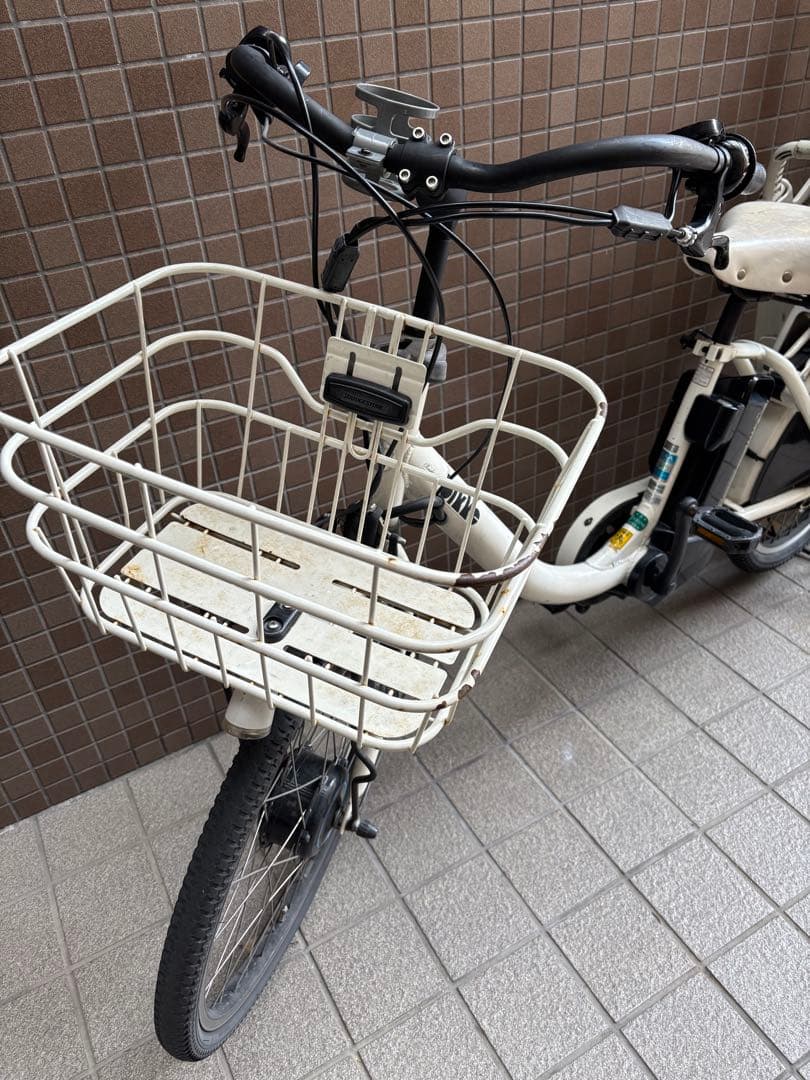 電動アシスト自転車 チャイルドシート付き ホワイト