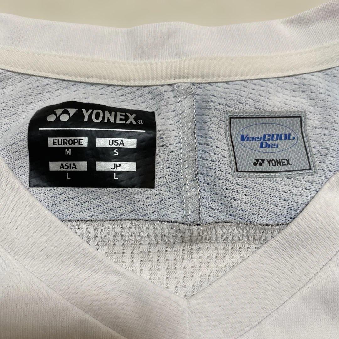 YONEX ドラゴンプリント　バドミントンウェア　半袖ゲームシャツ　L＊QH