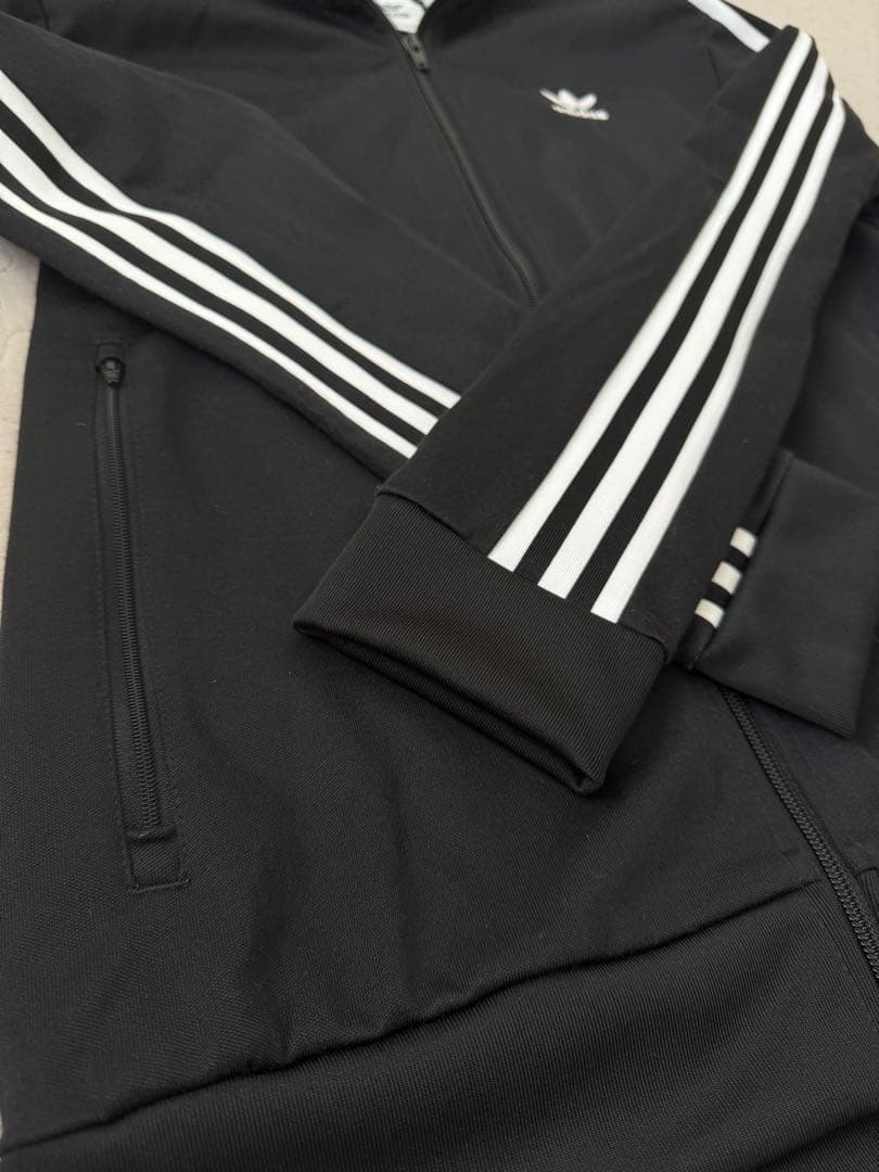 adidas originals ベッケンバウアー 上下セットアップ 黒Mサイズ