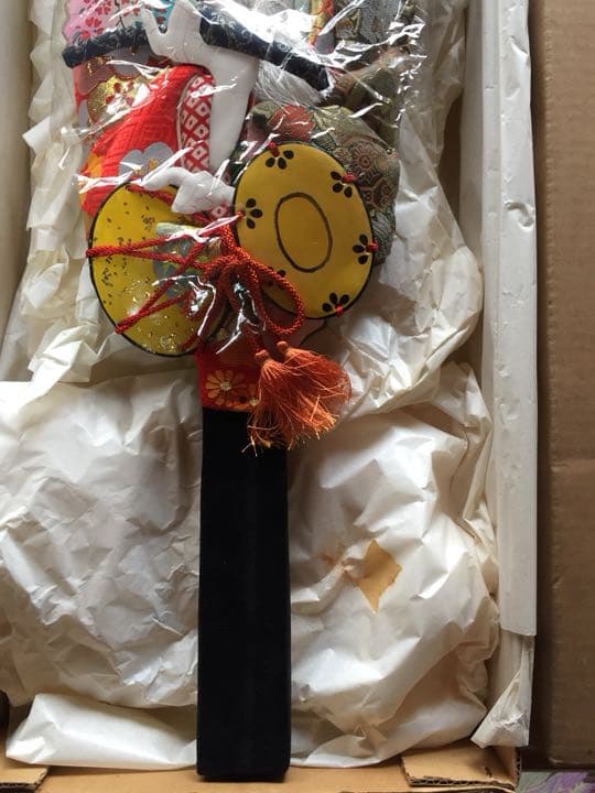 羽子板 昭和レトロ お祝い 縁起物 河寿 木目込み 松園写