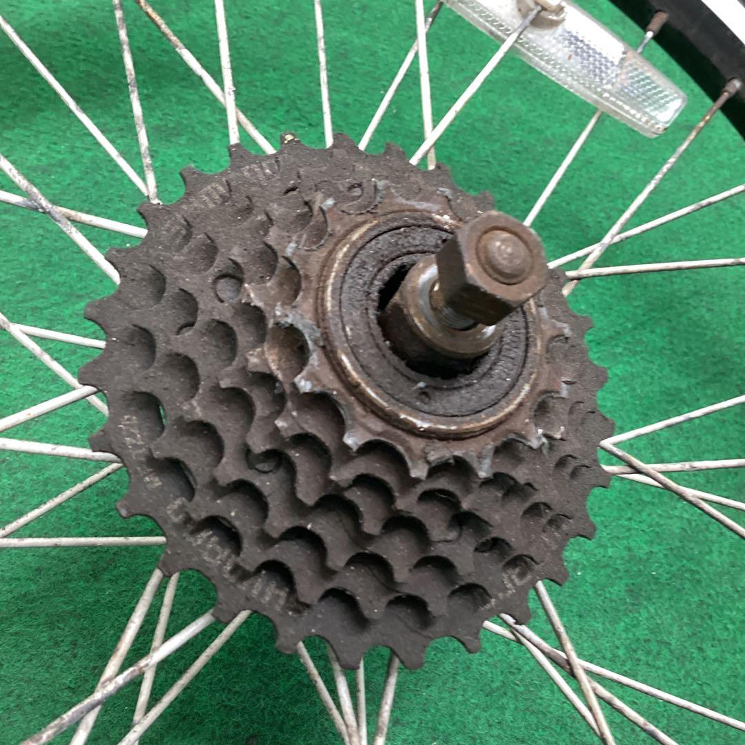 アルミリム　後輪　20x1.75 タイヤ付 外装6段　リア　20インチ