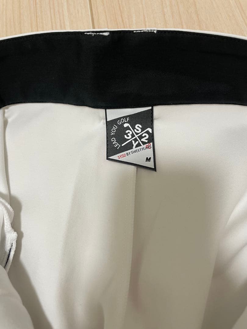 【新品】SY32 by SWEET YEARS ゴルフパンツ 白 Mサイズ