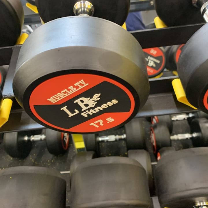 ラバーラウンドダンベル　　30kg2個
