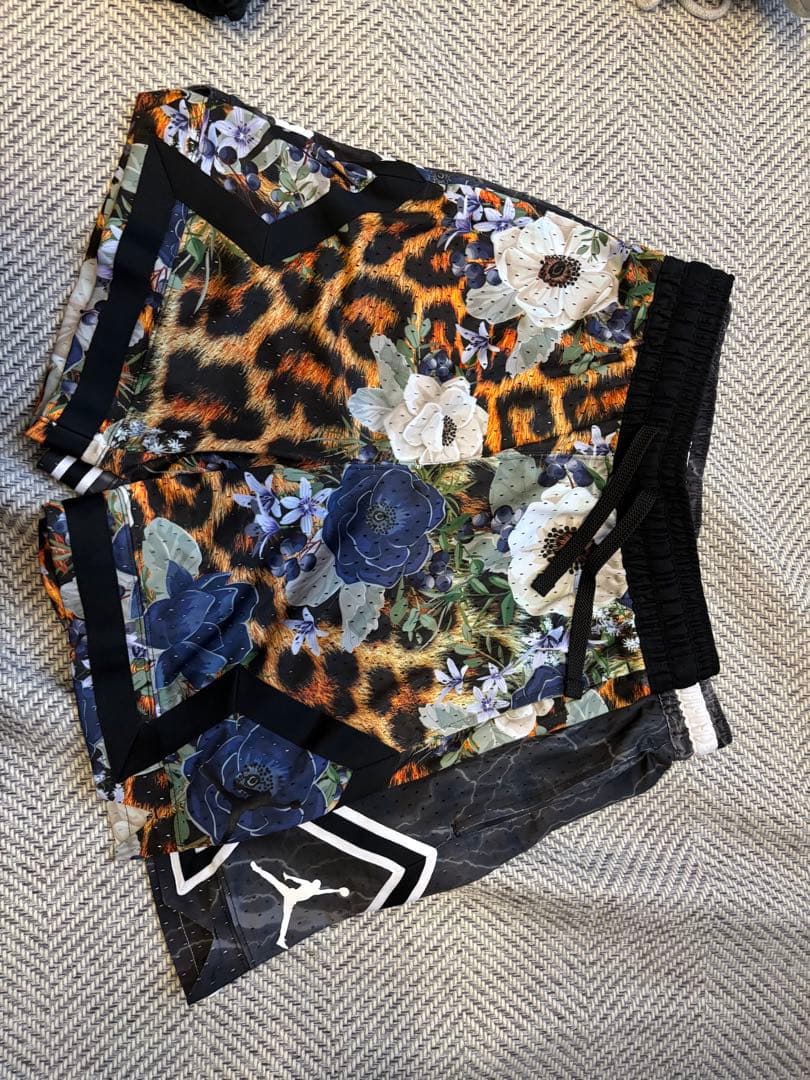 NIKE レオパード花柄 バスケットボールパンツ XS 新品