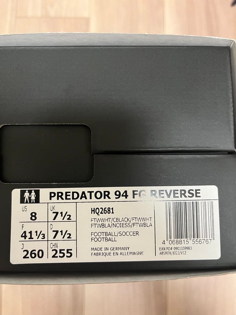 【新品未使用】プレデター 94 FG REVERSE 26.0cm