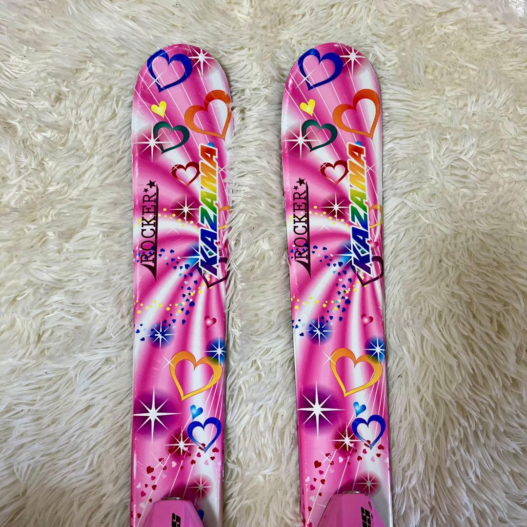 【美品】KAZAMA ジュニア スキー 3点セット Spax J 106 キッズ