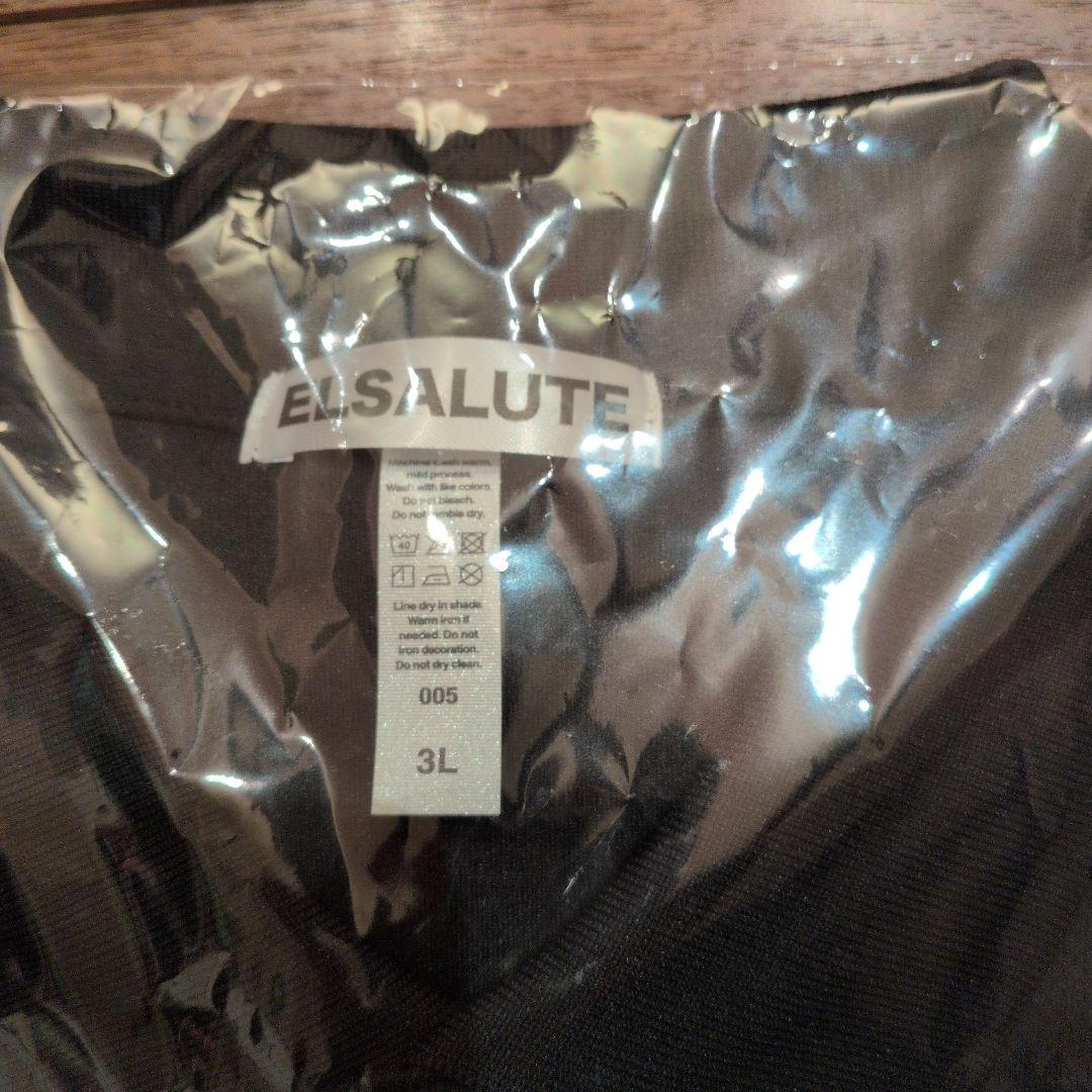 ELSALUTE 黒　ポロシャツ 3L　コラボアイテム　新品未使用