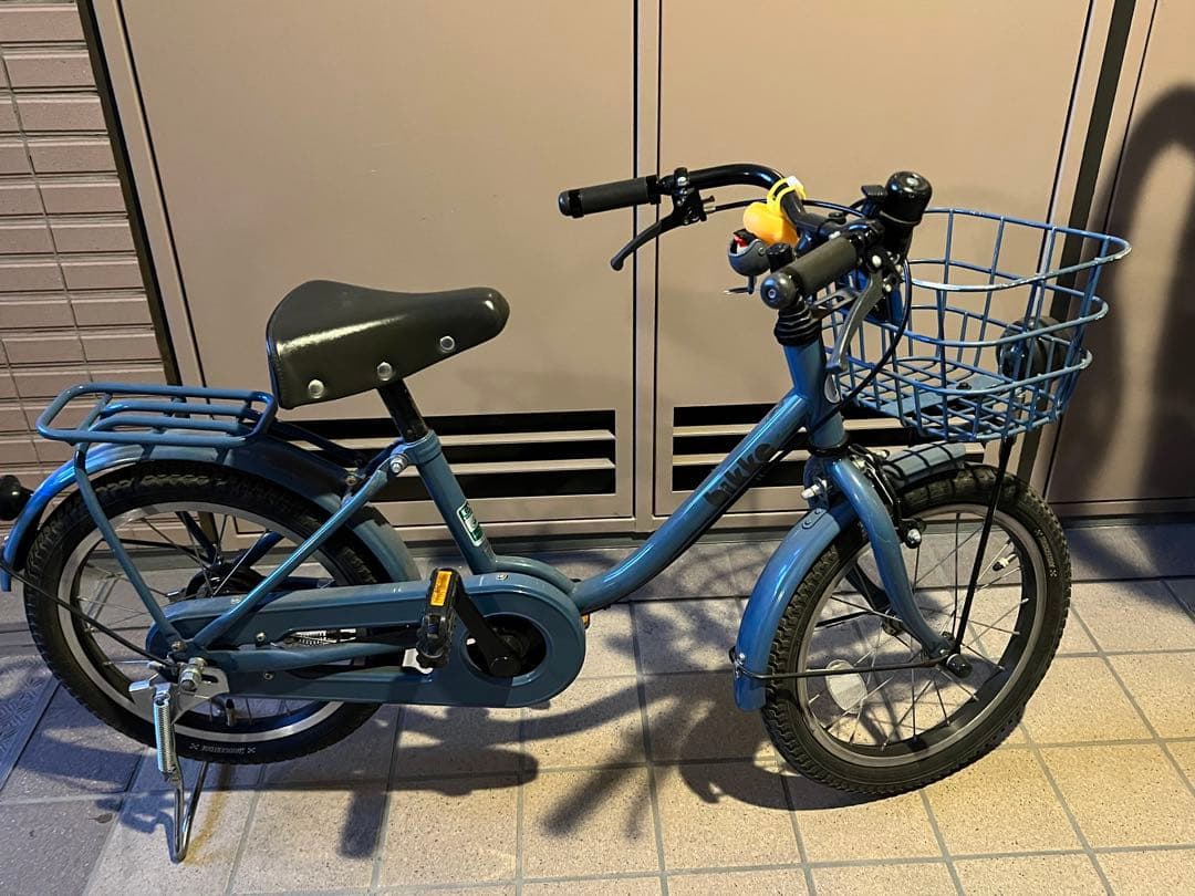 引き取or着払いブリヂストン bikke 16インチ ブルーグレー 子供用自転車