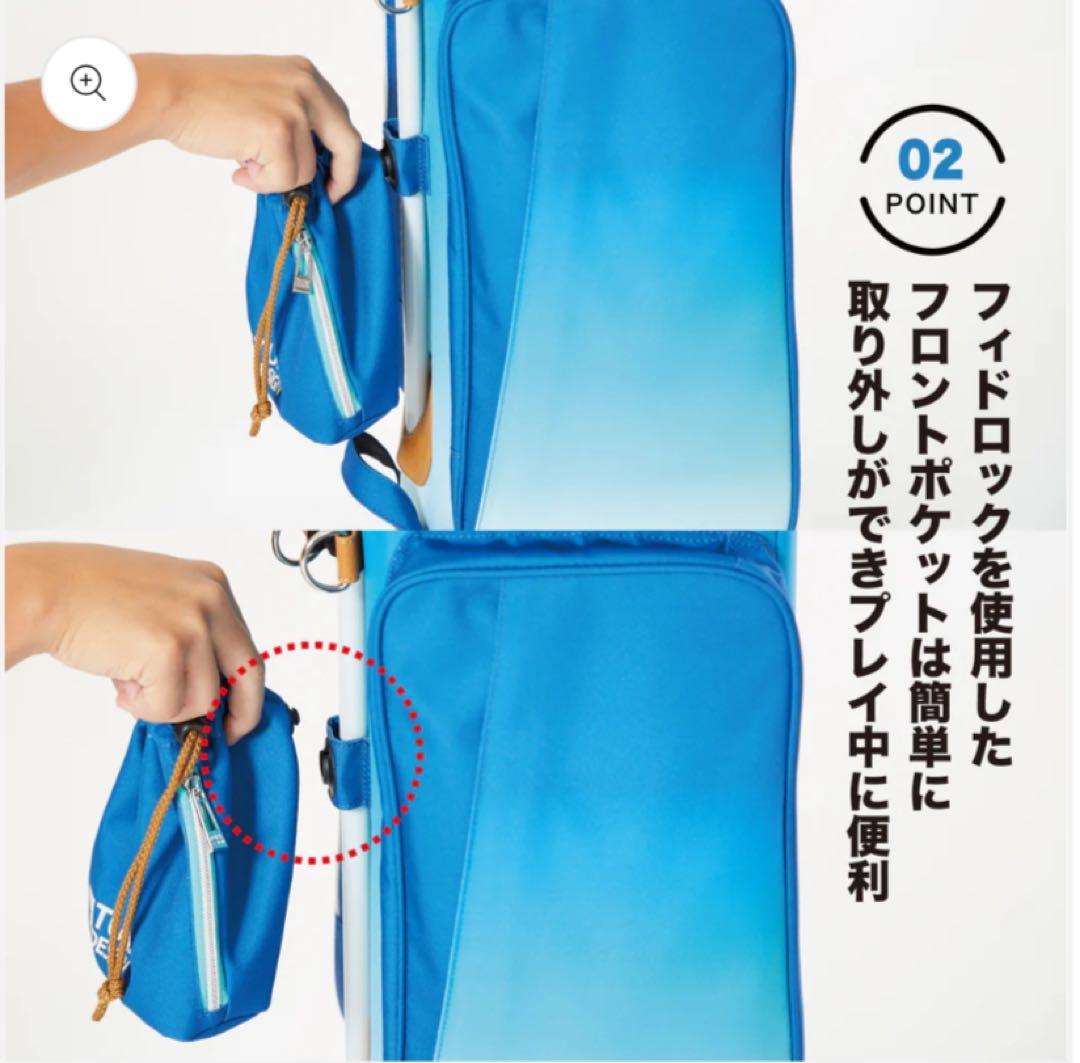 TURF DESIGN キャディバッグ 青/グラデーション