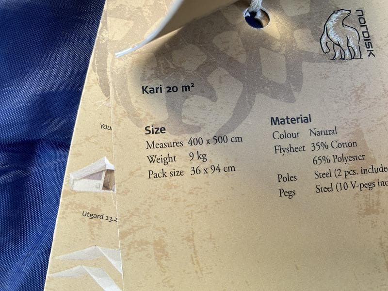 NORDISK Kari 20 ノルディスク カーリ 20 レクタタープ