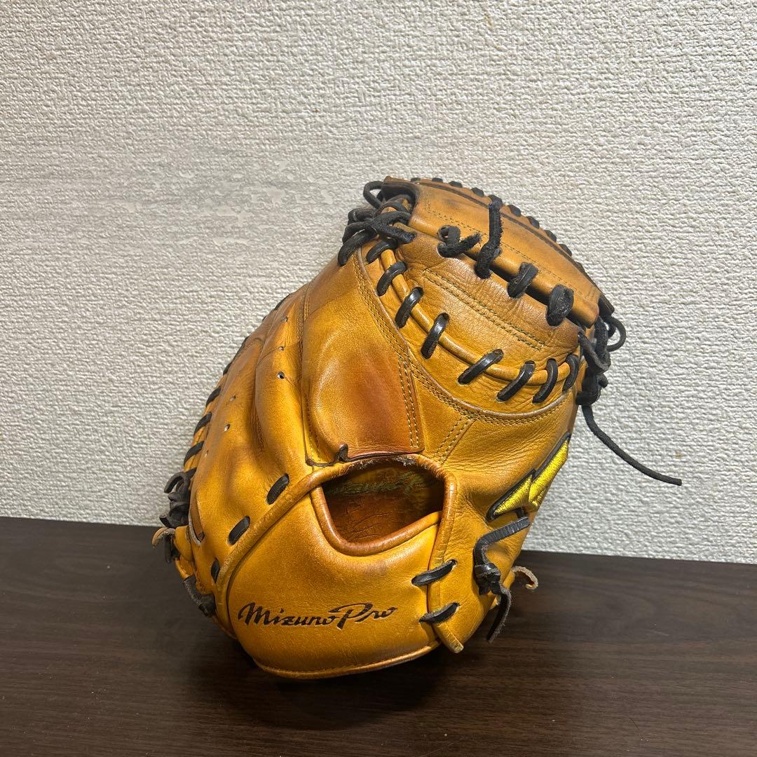 Mizuno Pro 硬式キャッチャーミット　オレンジ