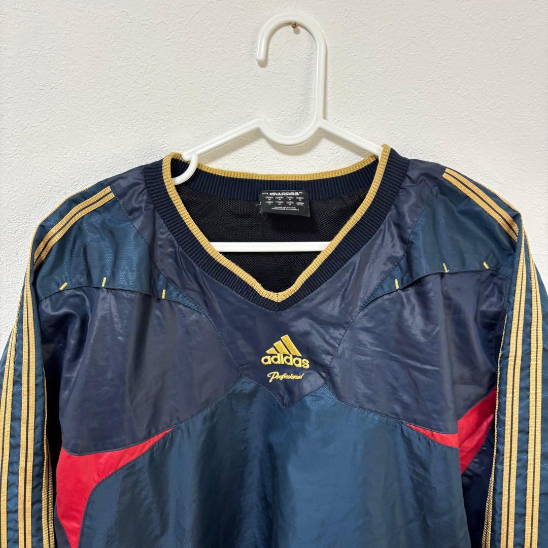 adidas プロフェッショナル　ウィンドブレーカー　ピステ　上下　O 金ロゴ