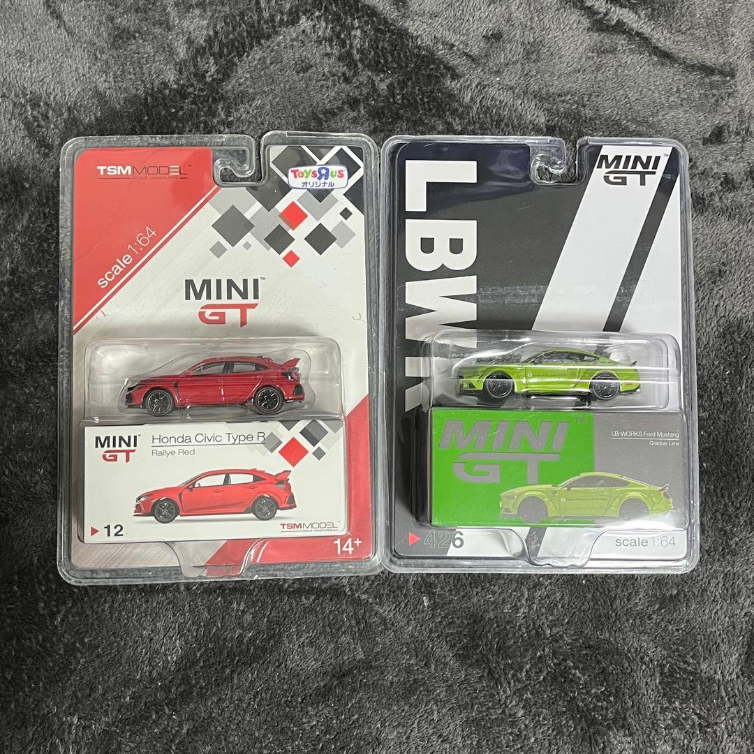 MINI GT Honda Civic Type R、LBWK Mustang