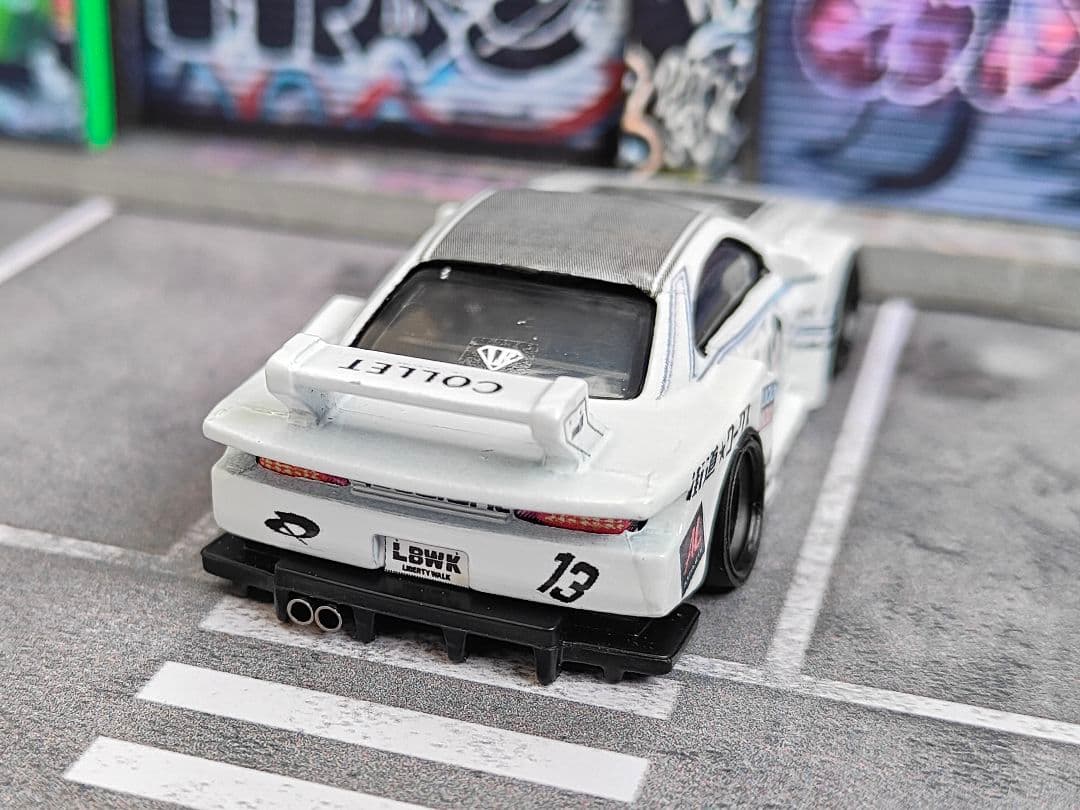 ホットウィールカスタム 日産 S15 シルビア シルエット☆深リム☆トミカ改造f