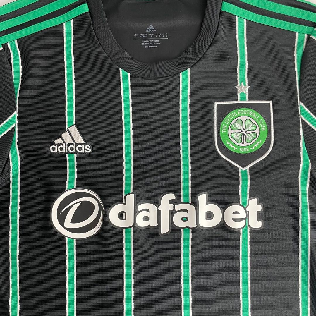 極美品 セルティックFC アディダス ユニフォーム Oサイズ 緑 黒 ストライプ