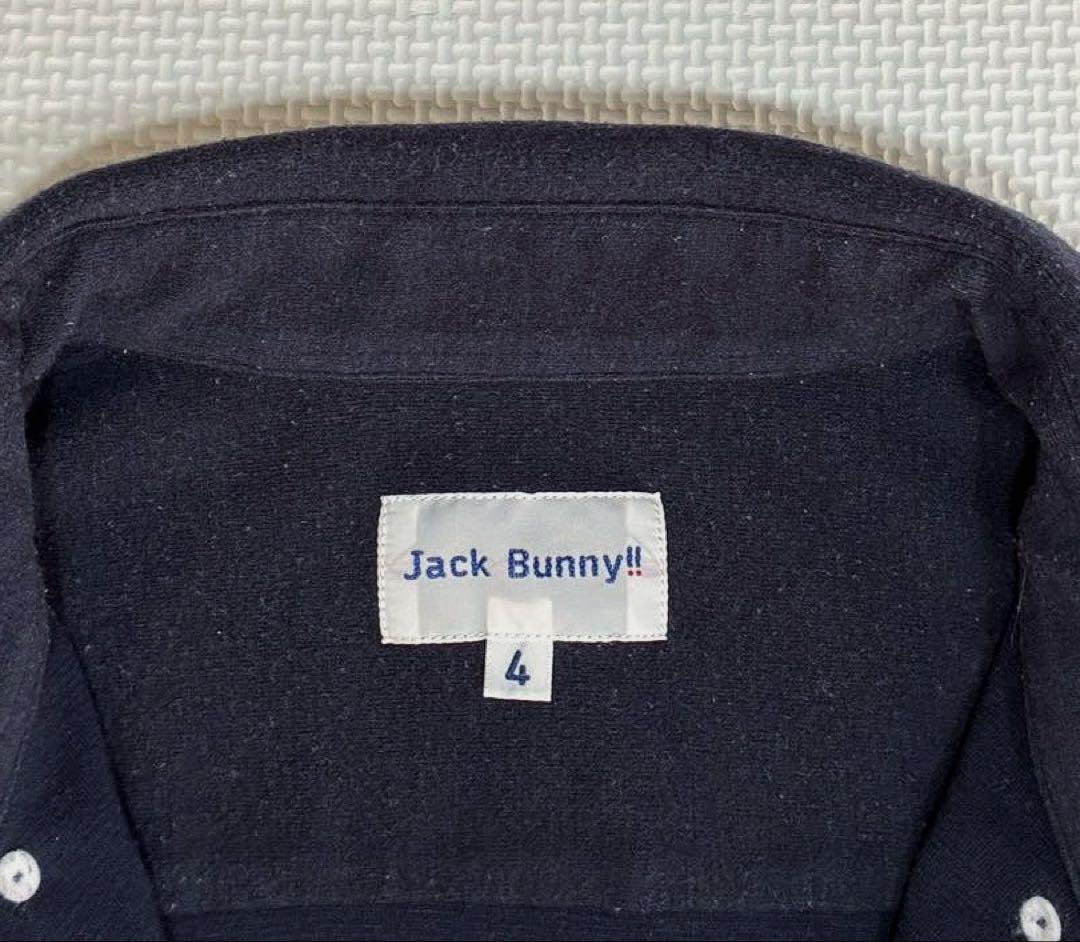 Jack Bunny!! ストレッチスムースピーチ BDポロシャツ（NAV／4）