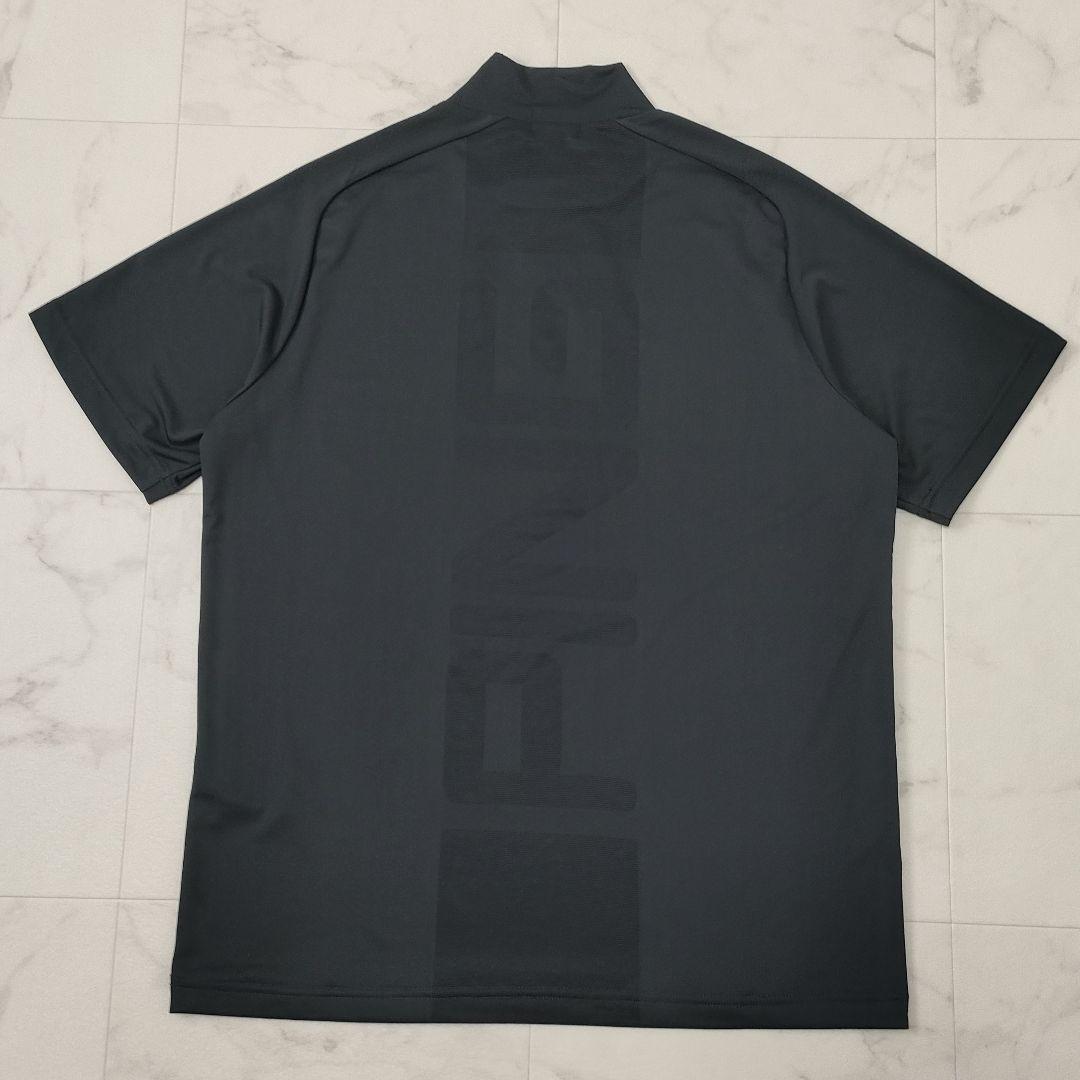 【新品タグ付】PING　モックネック　半袖シャツ　涼風　ストレッチ　ブラック　M