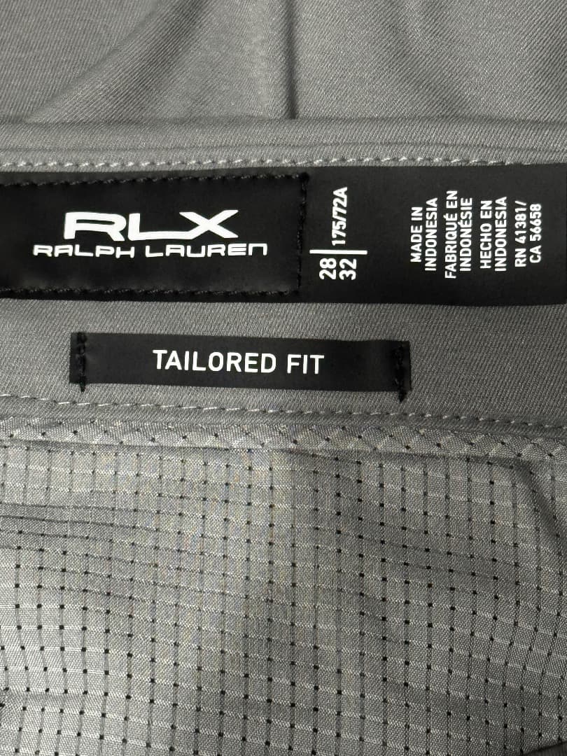 RLX ラルフローレン テーラードフィットパフォーマンスツイルパンツ 28×32