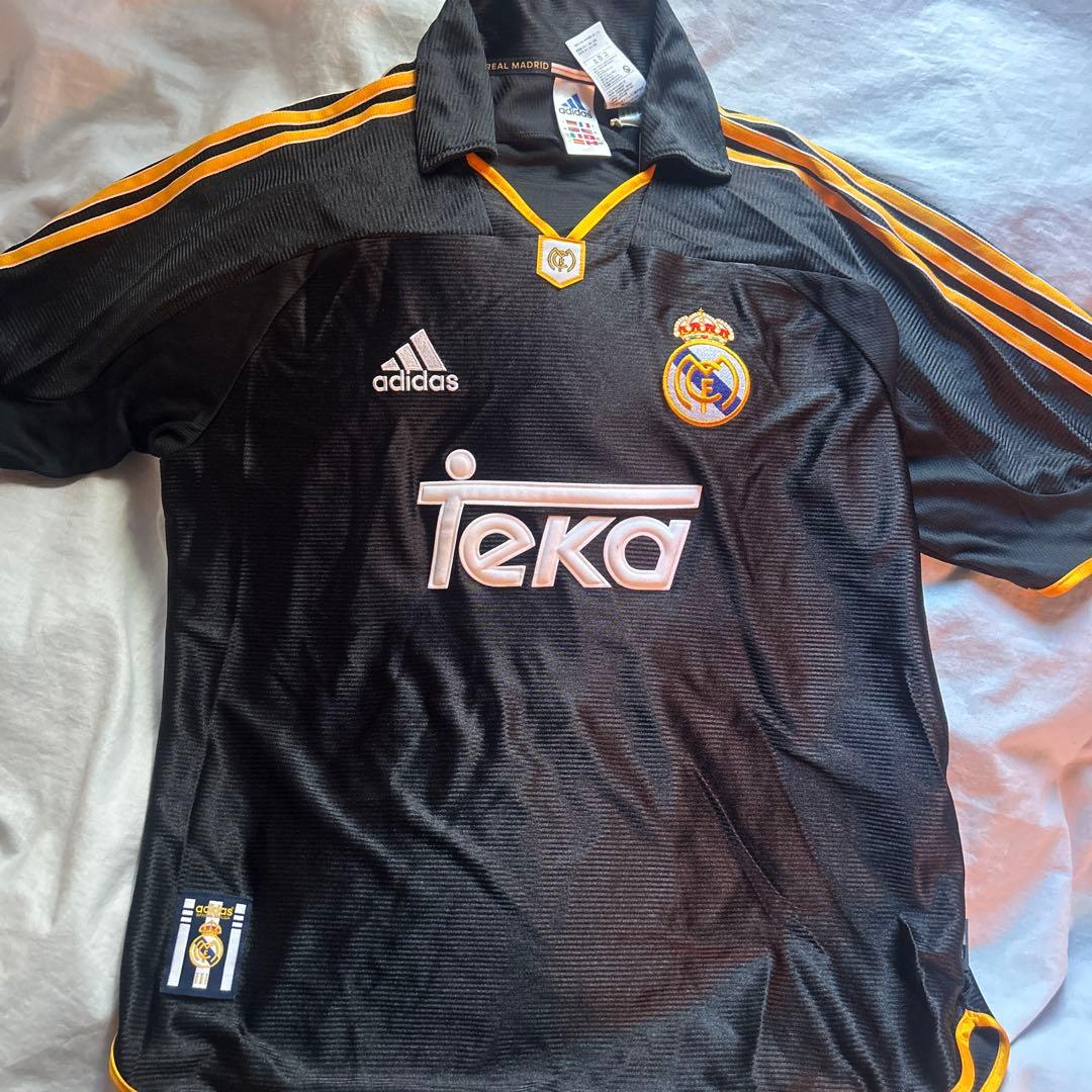 adidas Real Madrid ブラックシャツ 175/92A