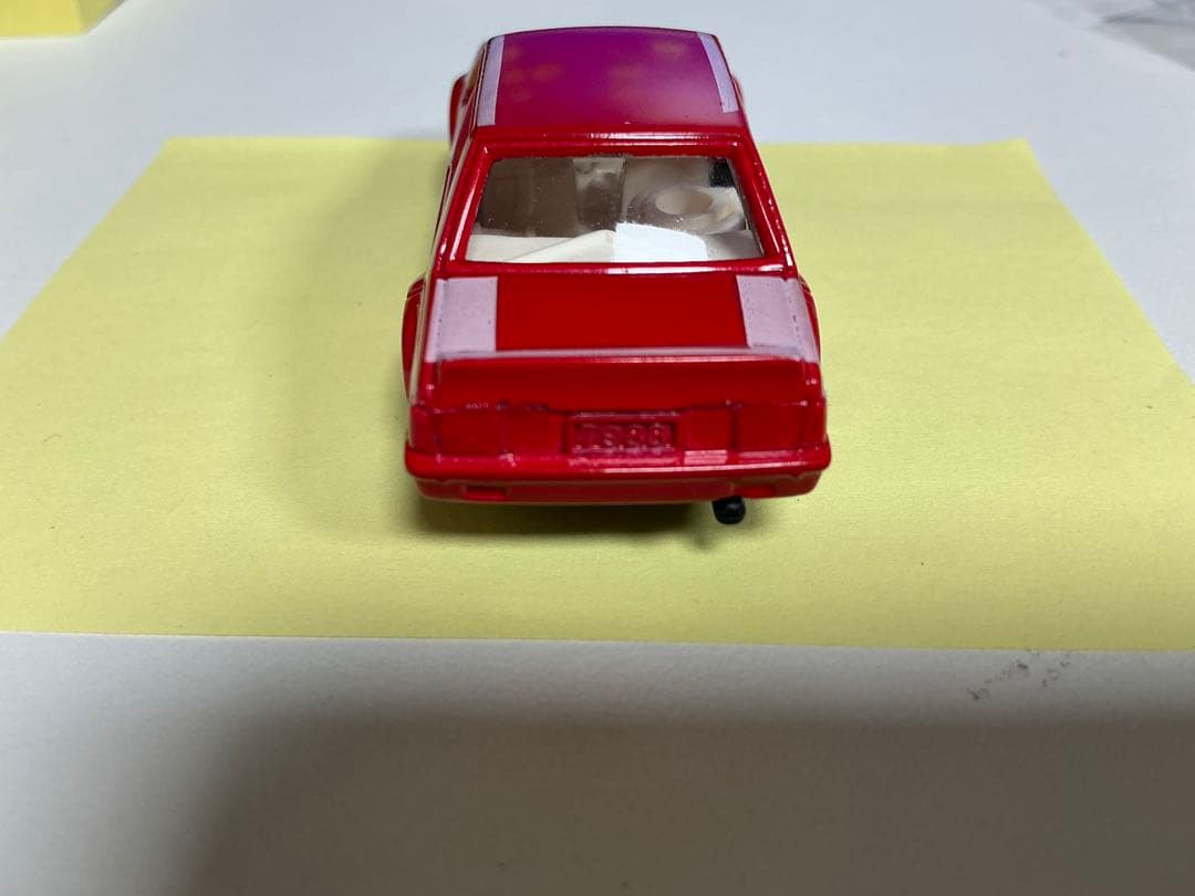 トミカ 黒箱　1/60 三菱ランサーターボ　赤白　ヴィンテージ　国産　日本製