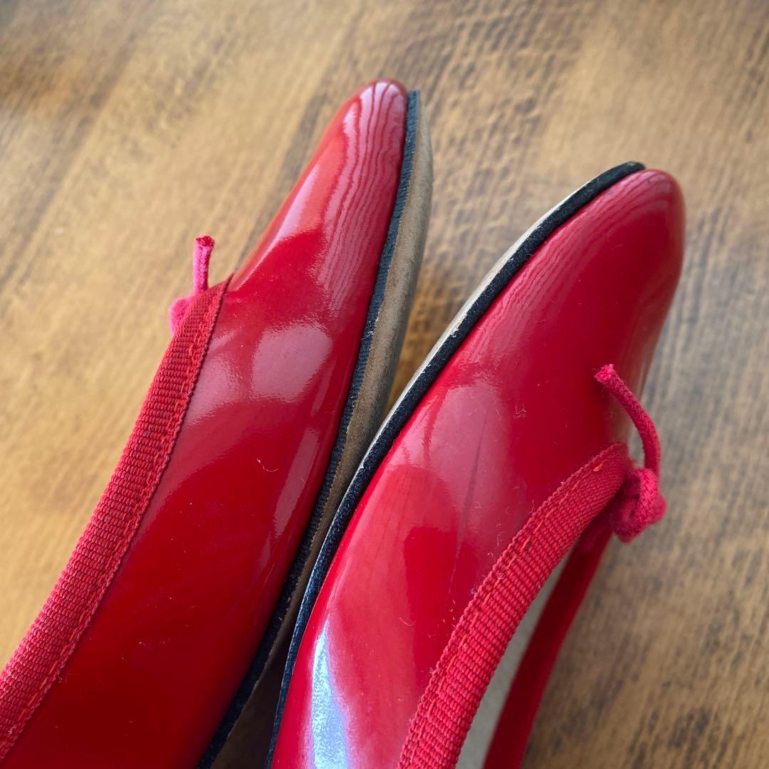 ☆再値下げ！【中古】「Repetto」サンドリオン エナメルバレエシューズ