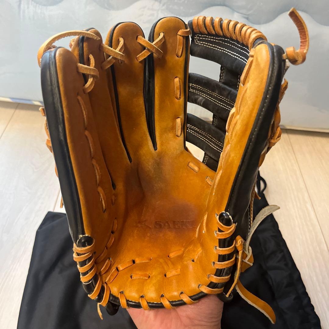 軟式グローブ SAEKI 外野用　左利き用　オーダー