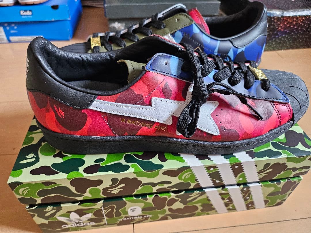 adidas BAPE SUPERSTAR マルチカラー