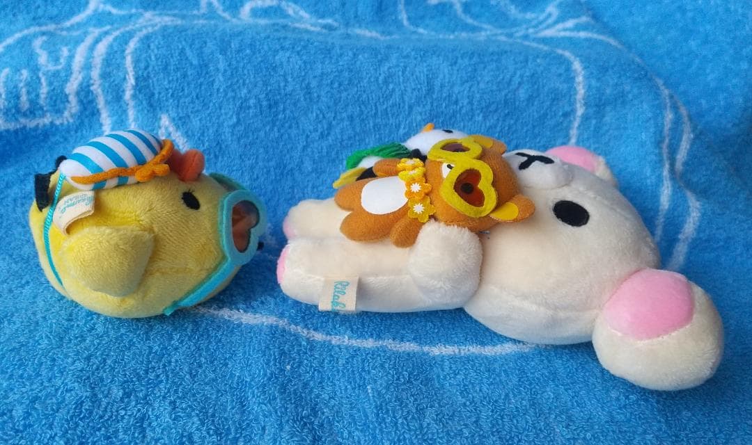 コリラックマ　ローソン　リラックマ　キイロイトリ　マーケット　お買い物ぬいぐるみ