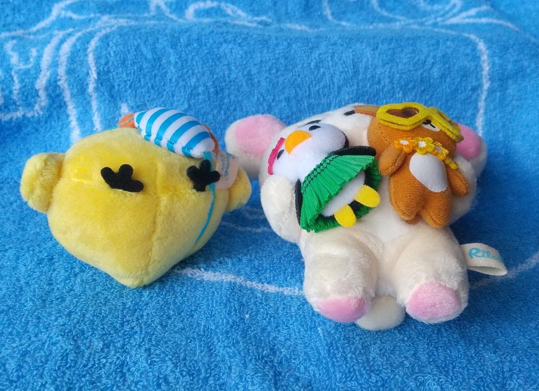 コリラックマ　ローソン　リラックマ　キイロイトリ　マーケット　お買い物ぬいぐるみ