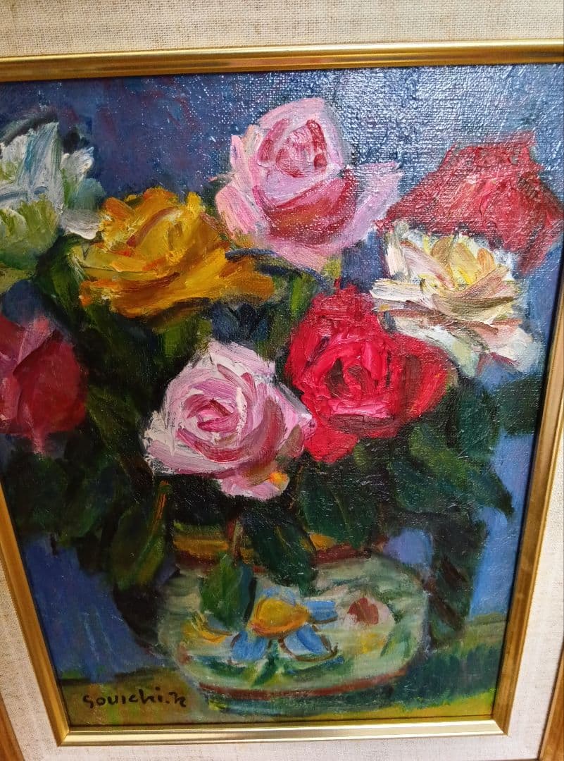 作者不明　油彩画　F４