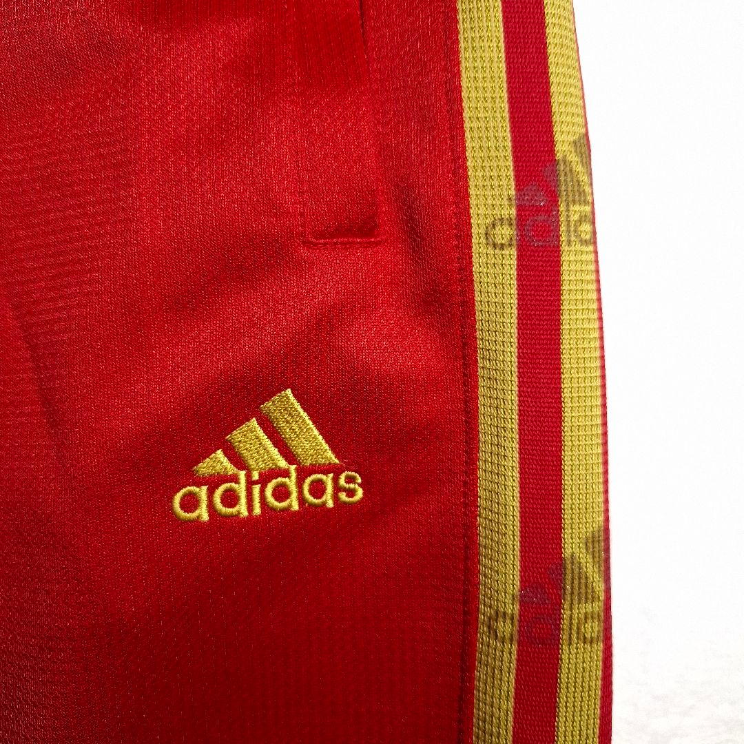 【ビッグサイズ/美品】adidas セットアップ ジャージ 赤×金 2XL