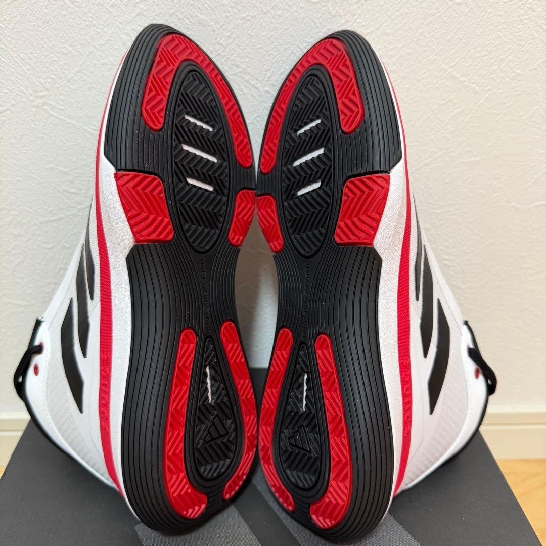 adidas バッシュ　バウンス レジェンズ　バスケ　白　黒　赤　27cm 新品