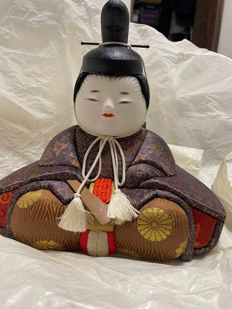 雛人形　原米洲作　桃園雛　人間国宝　ひな祭り　木目込人形　桃の節句