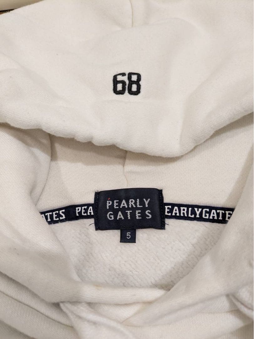 PEARLY GATES フード付き パーカー 89 ホワイト