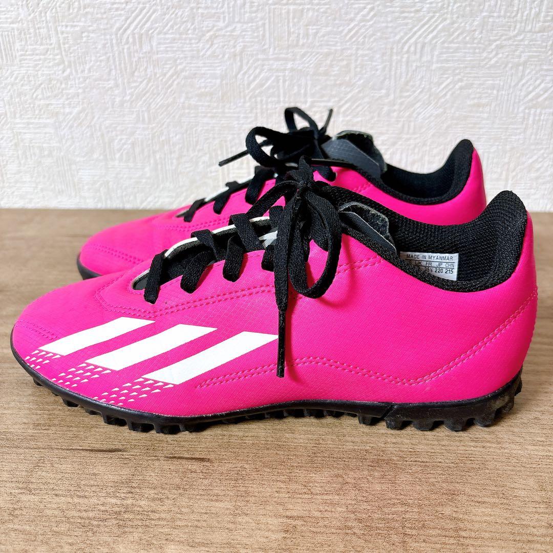 アディダス　adidas サッカースパイク ジュニア キッズ　ピンク　22cm