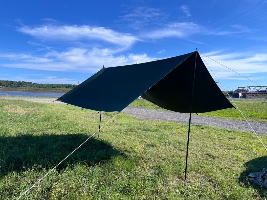 GoGlamping ゴーランピング レクタタープ 3.5m　オリーブグリーン
