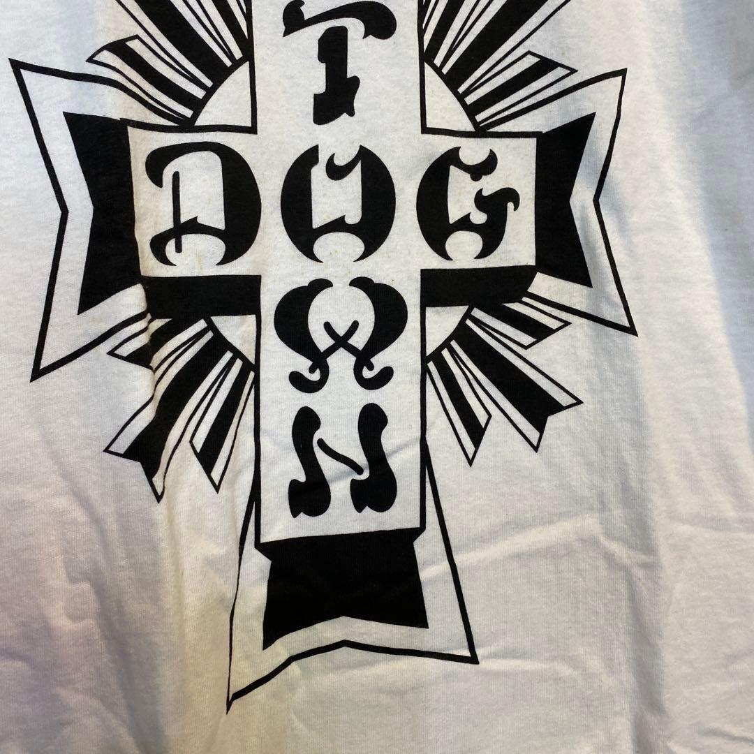 DOG TOWN ホワイト　スケートTシャツ スイサイダル　Mサイズ