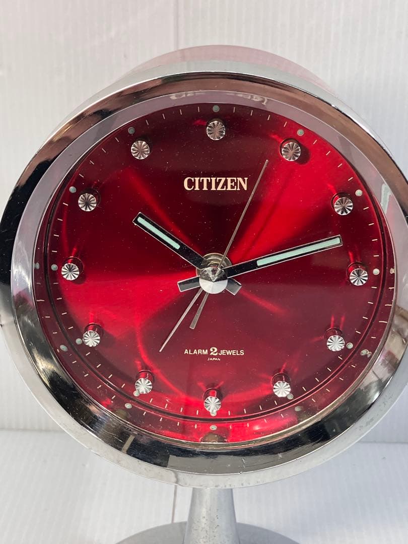CITIZEN 手巻き式置時計　昭和レトロ　スペースエイジ　NO.51111