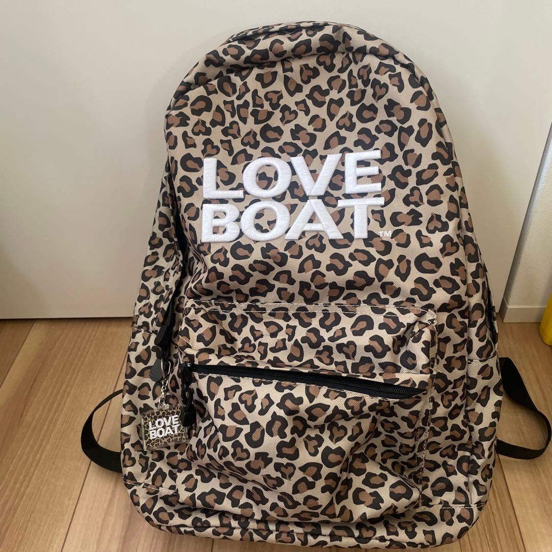 LOVE BOAT ヒョウ柄リュック　キーホルダー付き