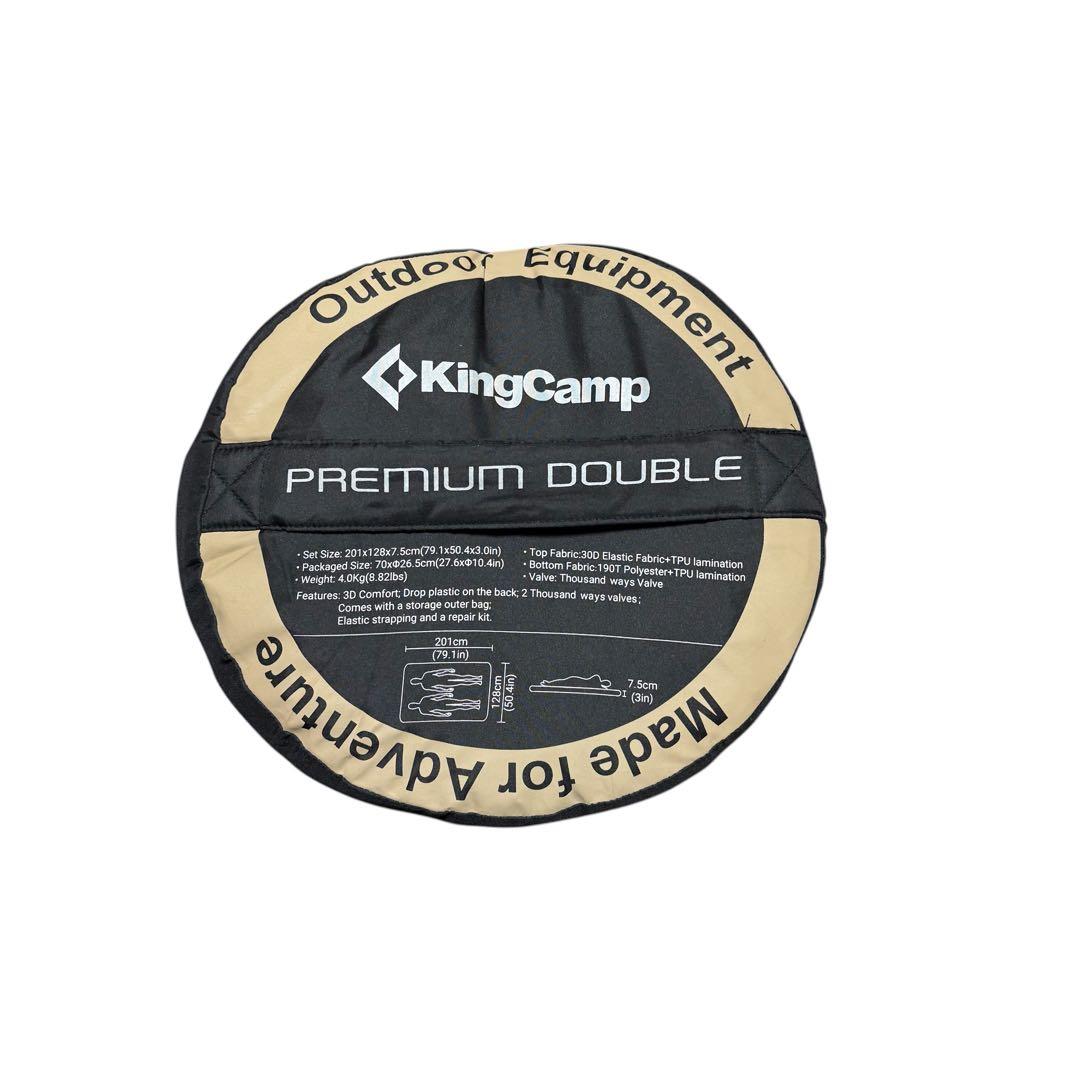 KingCamp インフレーターマット プレミアムダブル 7.5cm 2人用