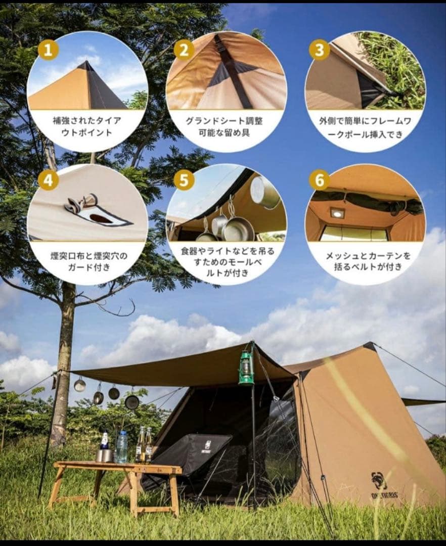 ワンティグリス　ソロホームステッドTC セットでdodのポール付き