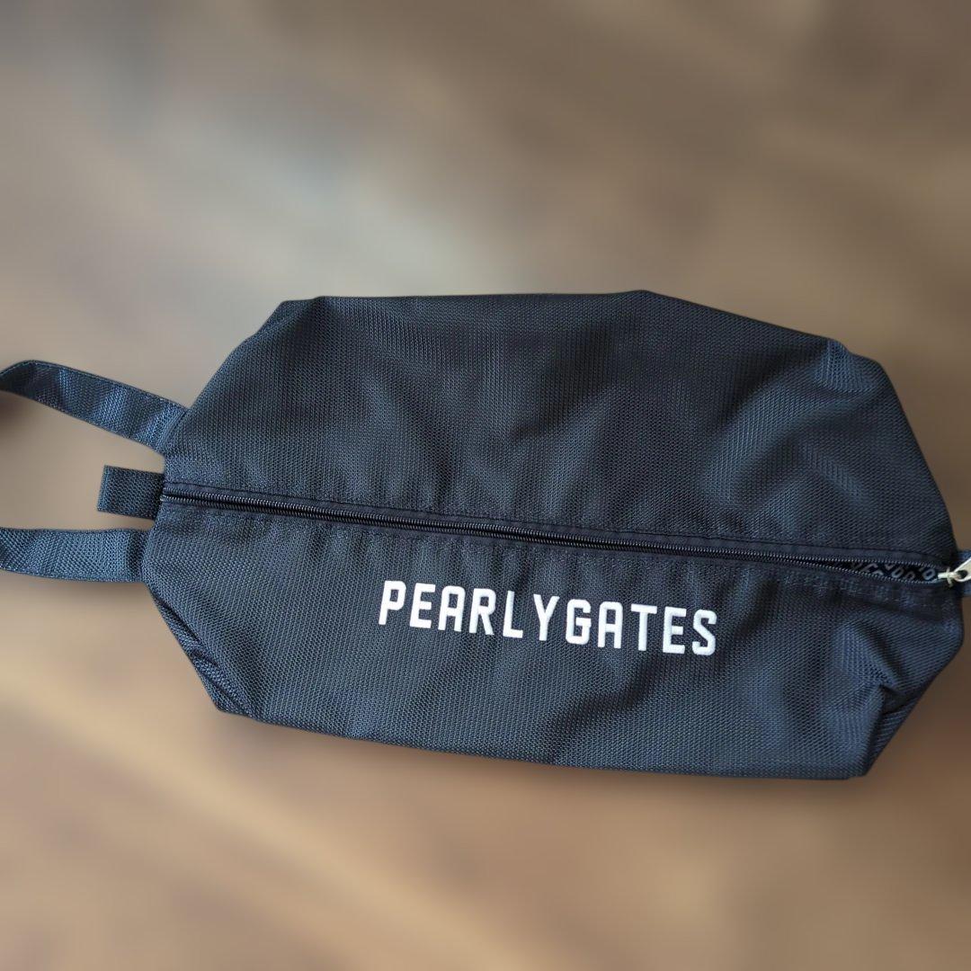 PEARLY GATES シューズ収納バッグ ネイビー