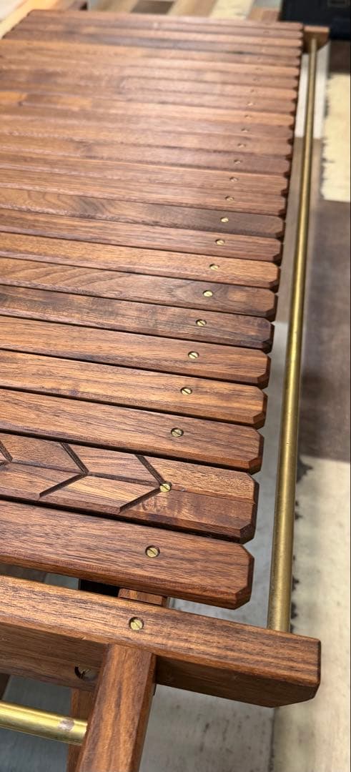 ウォールナット色　Woodテーブル