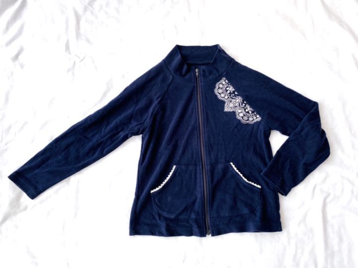 新品 チャコットキッズ★ジップアップトップス ウオームアップ 移動着 120K