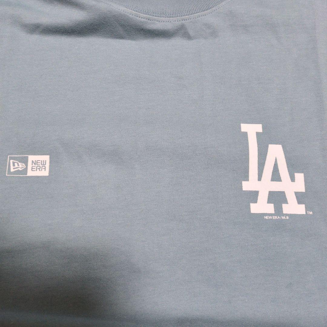LAロゴ入りライトブルーTシャツ、プロフ必須！必ずコメントを