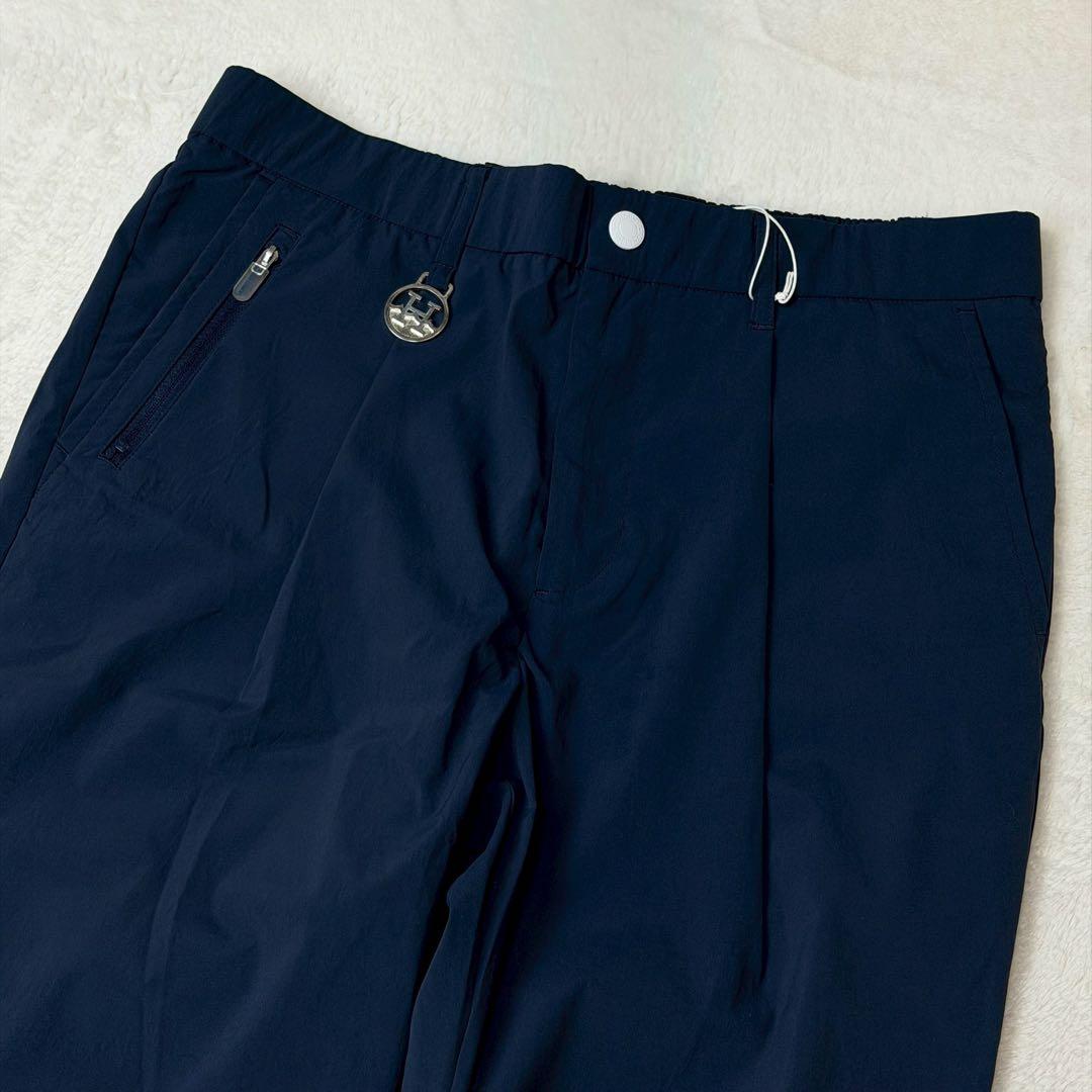 新品　ホーンガーメント　ゴルフパンツ　近年　ネイビー
