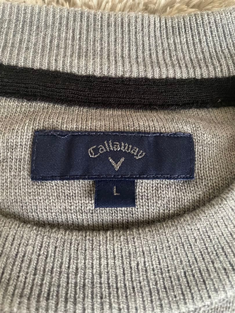 未使用　Callaway グレー セーター Lサイズ